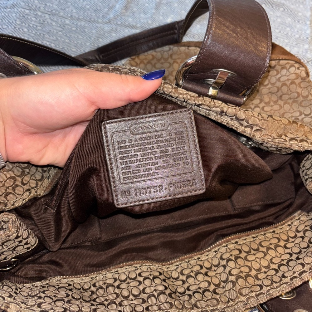 Coach Brown Signature Bag